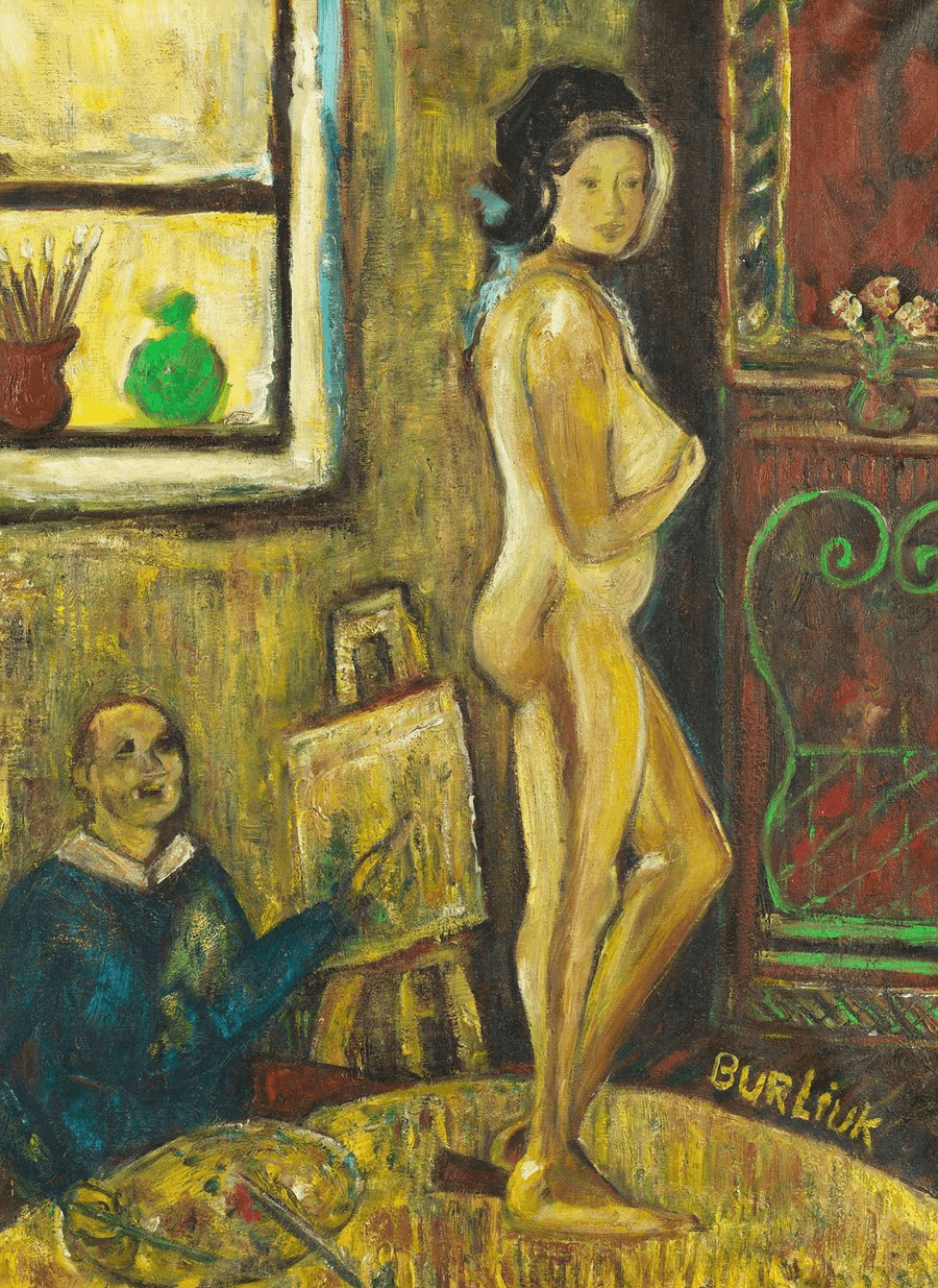 David Burliuk L'artista e la modella