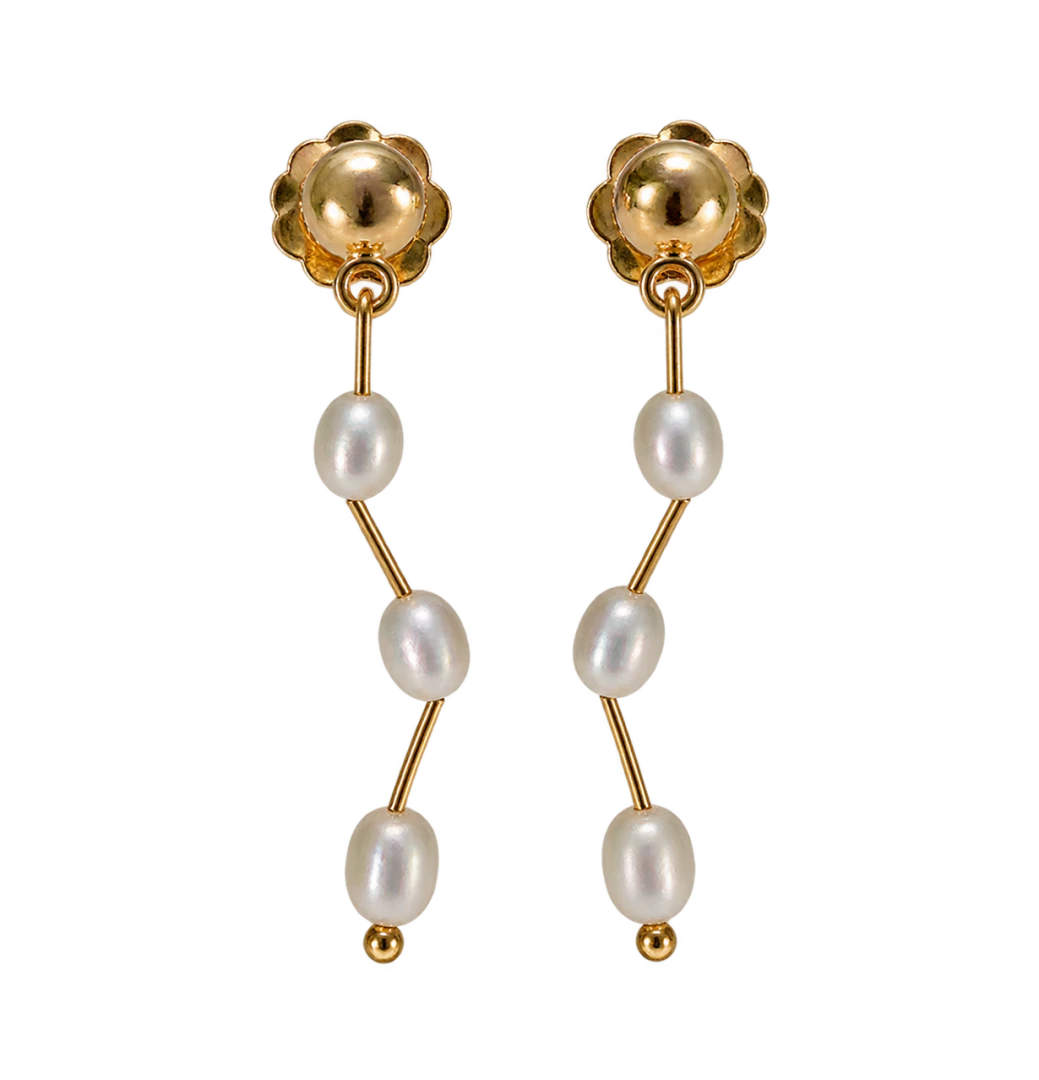 Parure in oro 750 con perle barocche