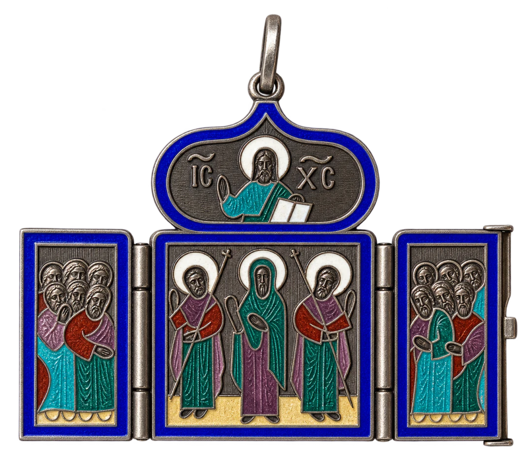 Trittico Deesis in argento 84 (II)