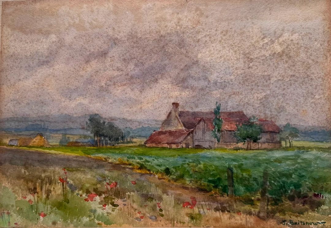 Paesaggio con case