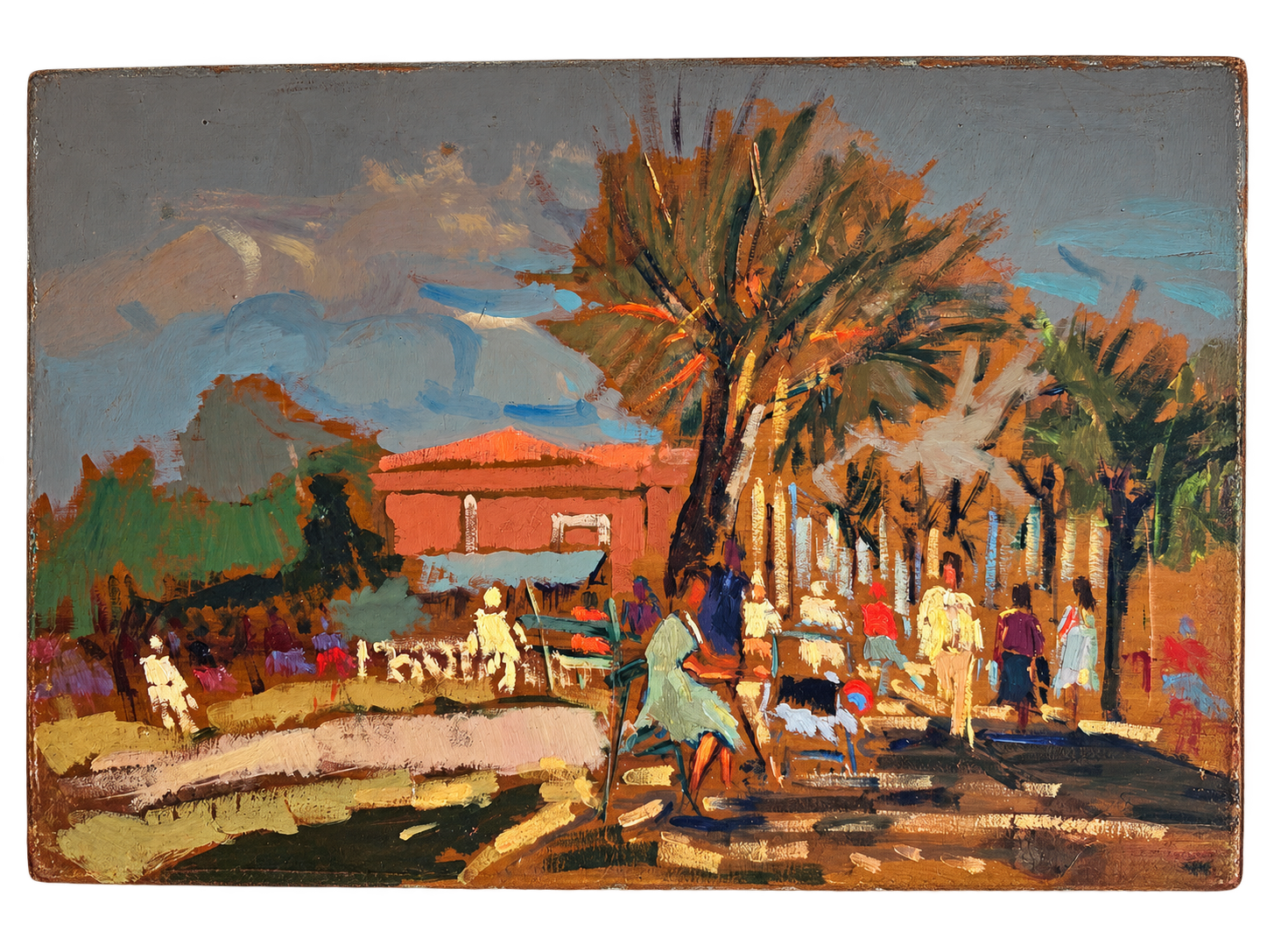Konstantin Korovin (attribuito), Angolo di una cittadina meridionale (1 di 2)
