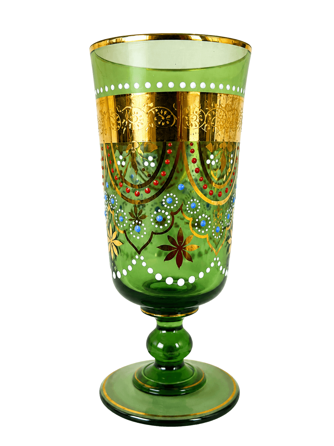 Georgian or Caucasian work, Bicchiere, vetro, smalti a freddo e oro: Vista principale